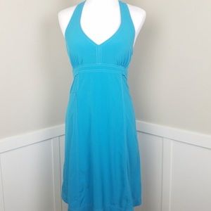 Athleta Teal Lightweight Halter Dress